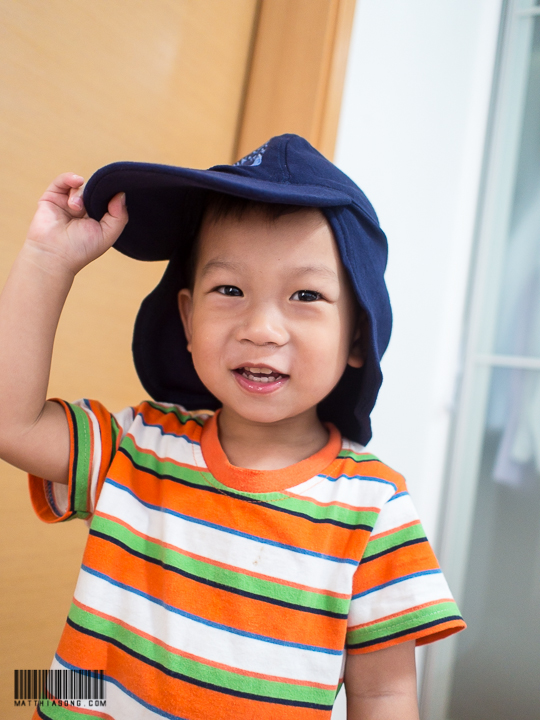 Mummy got me a cap!