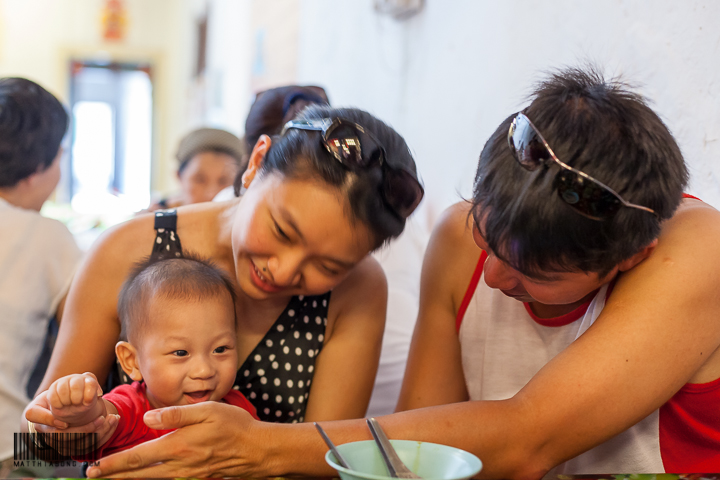 Playing with Auntie Pris and Uncle Mingjie