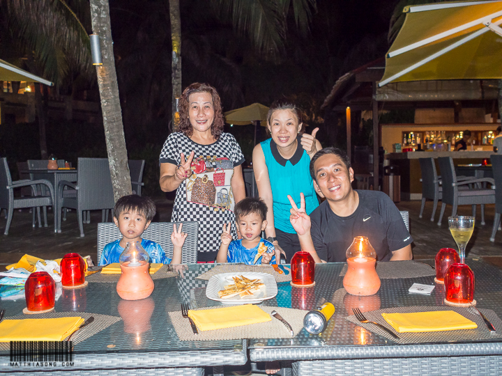 Dinner by the beach!