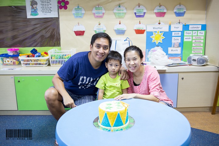 Photo with papa and mama