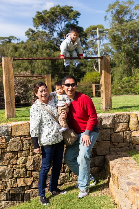 Photo with papa and nai nai