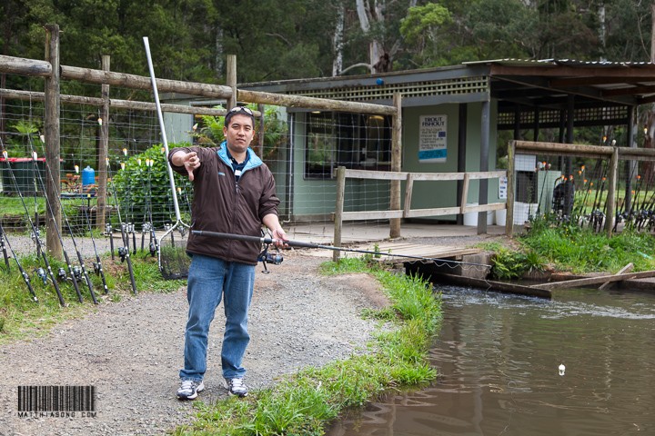 Papa waiting for his fish!