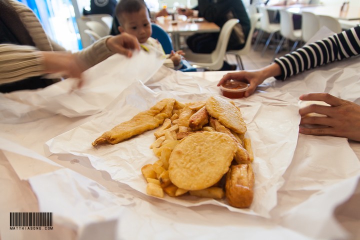 Our lunch! Fish & Chips!